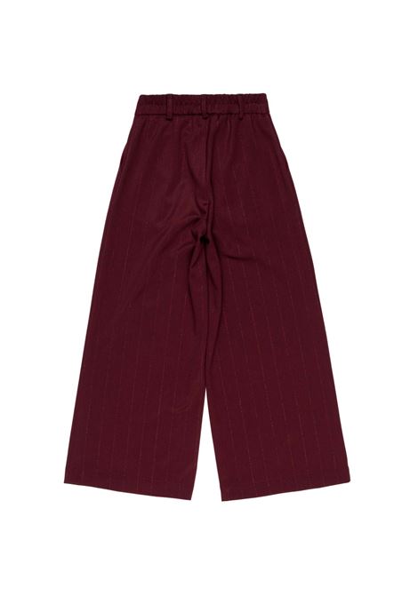 Pantaloni gessati Lù-Lù BY MISS GRANT | LL4581BORDEAUX